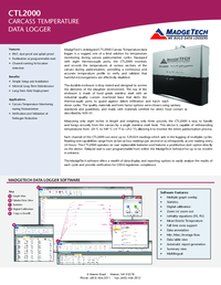 Thumbnail of document Data Sheet - CTL2000 Carcass Temperature Data Logger